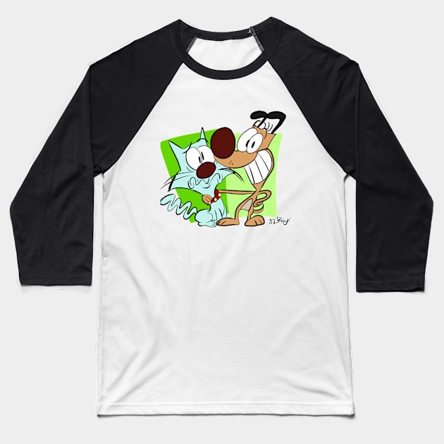 Maxwell Manx and Marty Mutt Baseball T-Shirt by D.J. Berry